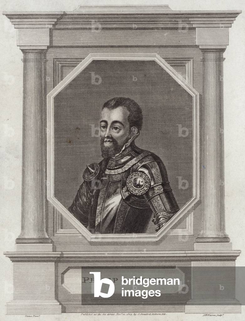 King Philip II of Spain (engraving)