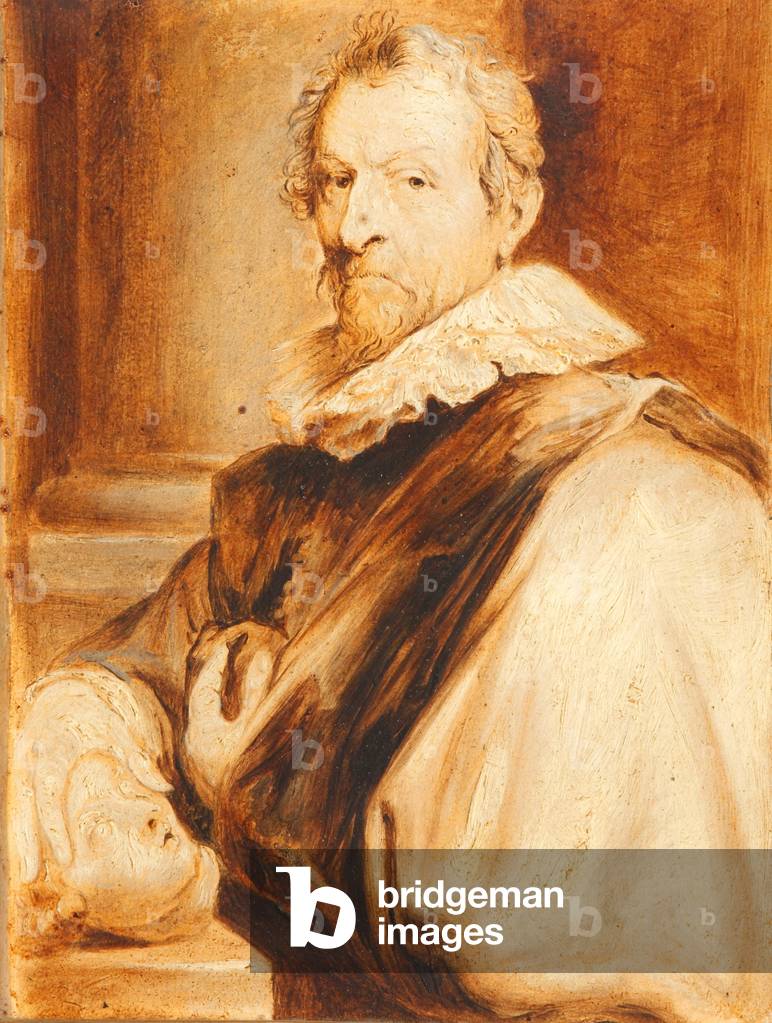 Bild von Gemälde "Hendrick van Balen" 1827 von T.S. White, b/w