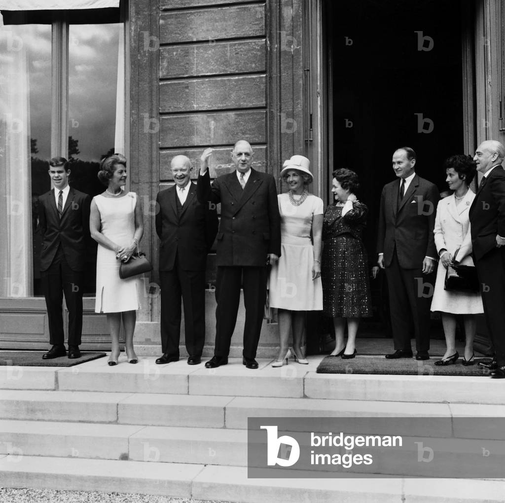 Immagine di Fotografia "Su Le Perron Du Palais De l'Elysee" 1962, b/w