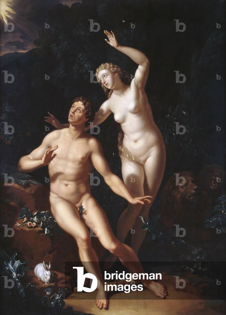 Adam und Eva (Öl auf Tafel)