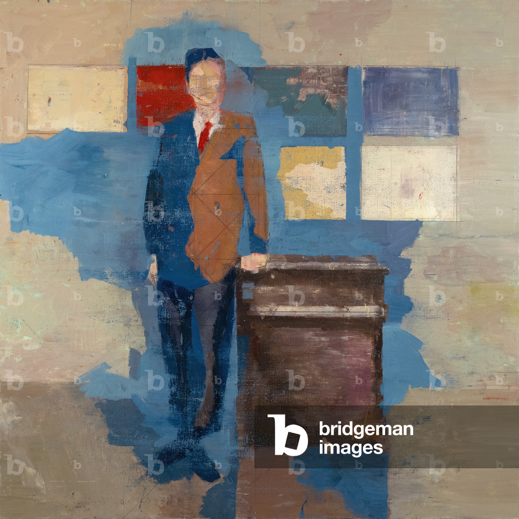 Marcel Broodthaers 16, 2022 (oil on linen)