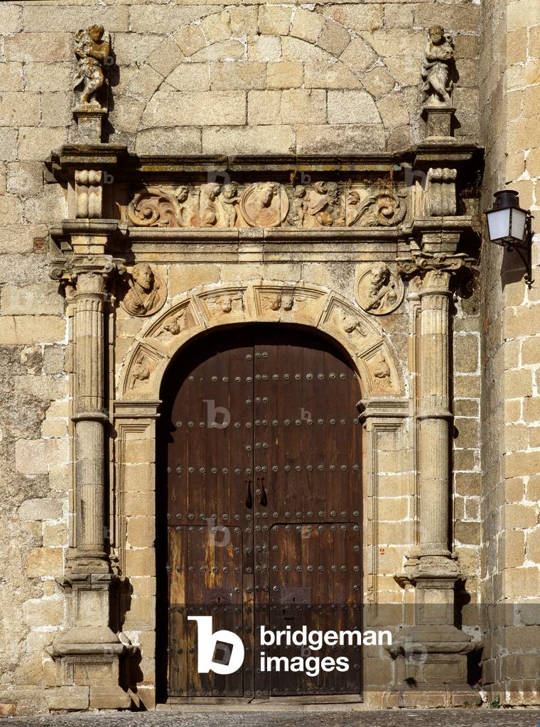 Arte medievale: Portal - La basilica San Martino de Mondonedo, Caceres, Spagna