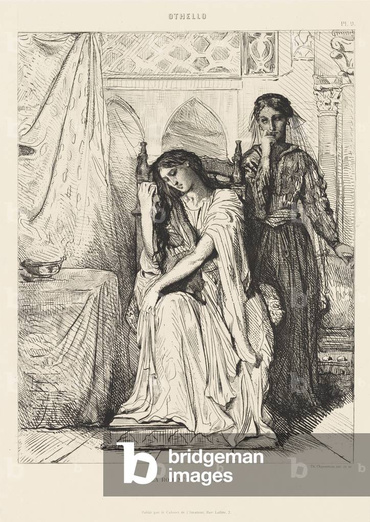 Otello Suite, No. 9 (atto 4, scena 3), 1900 (incisione su chine collé)