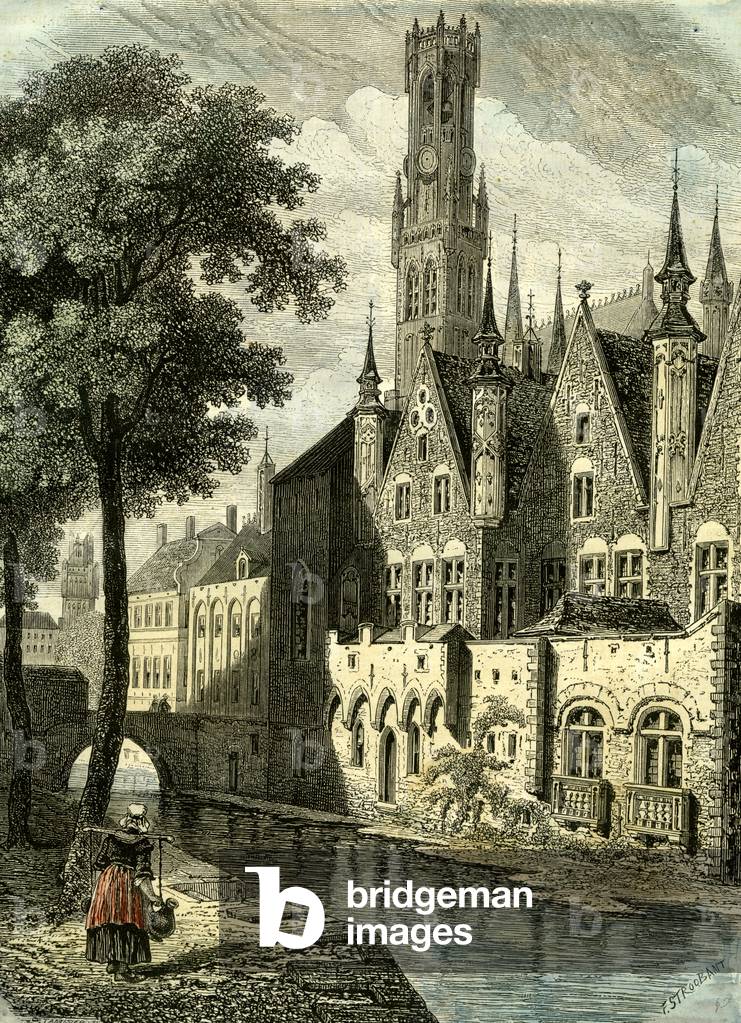 Immagine di Incisione "Bruges Belgio"