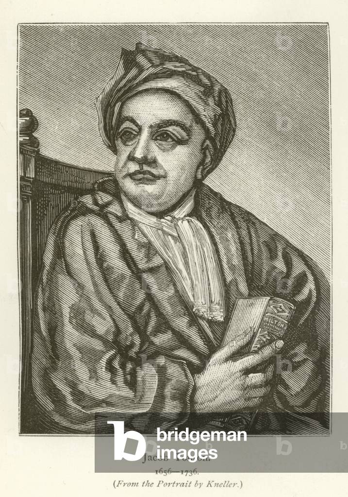 "Jacob Tonson (Gravur)" von English School, b/w