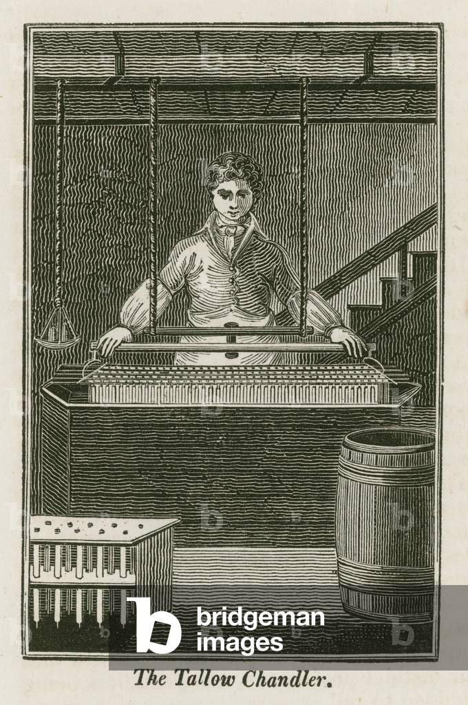 Le suif Chandler (gravure) par English School