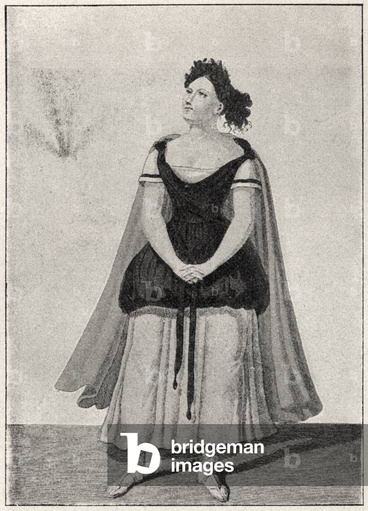 Giuditta  Grisi performing, b/w