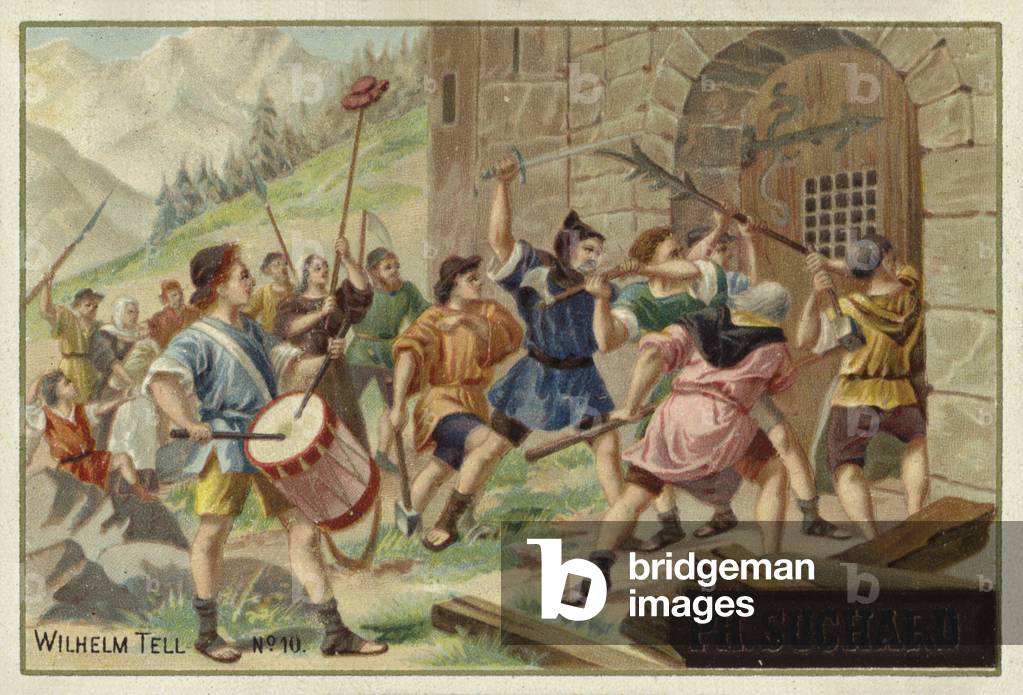 "Szene von William Tell (chromolitho)" von European School