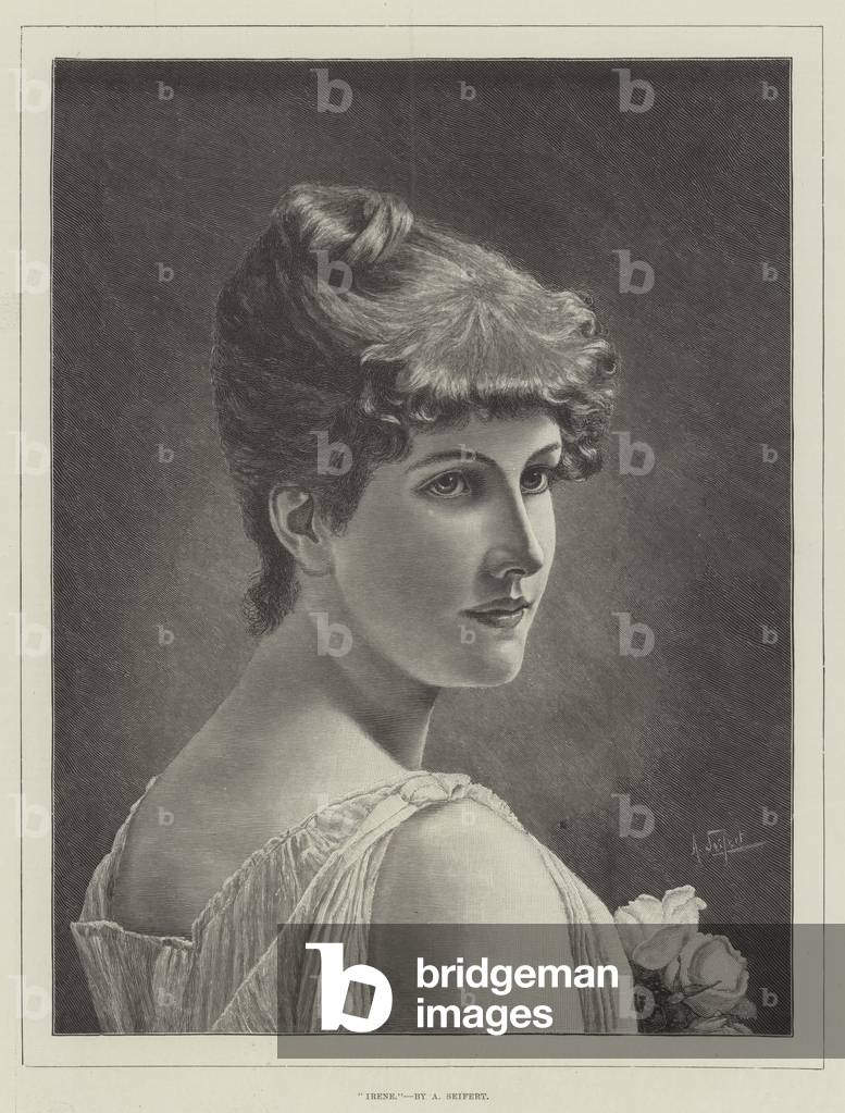 "Irene (Gravur)" 1889 von Alfred Seifert