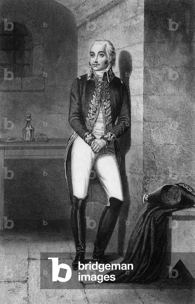 "Claude Francois de Malet (1754-1812) generale francese" 1701, b/w