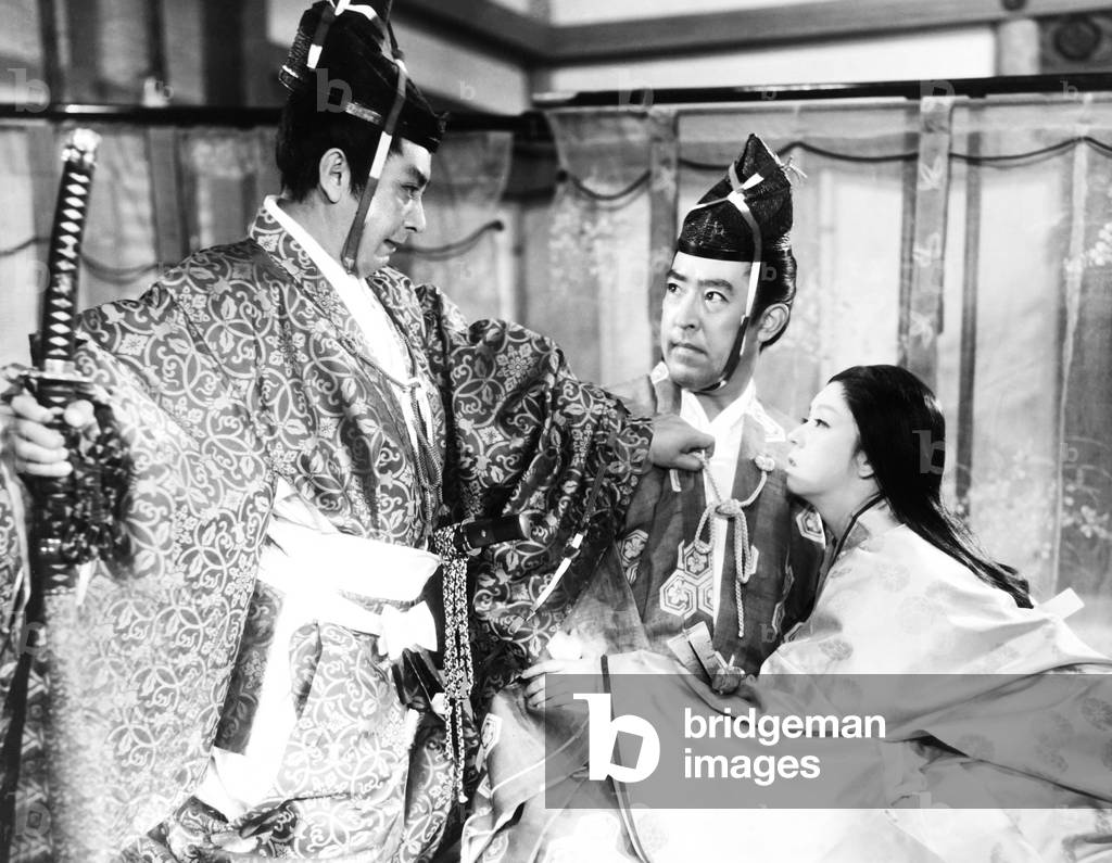 Image of GATE OF HELL, (aka JIGOKUMON), from left, Isao Yamagata, Kazuo