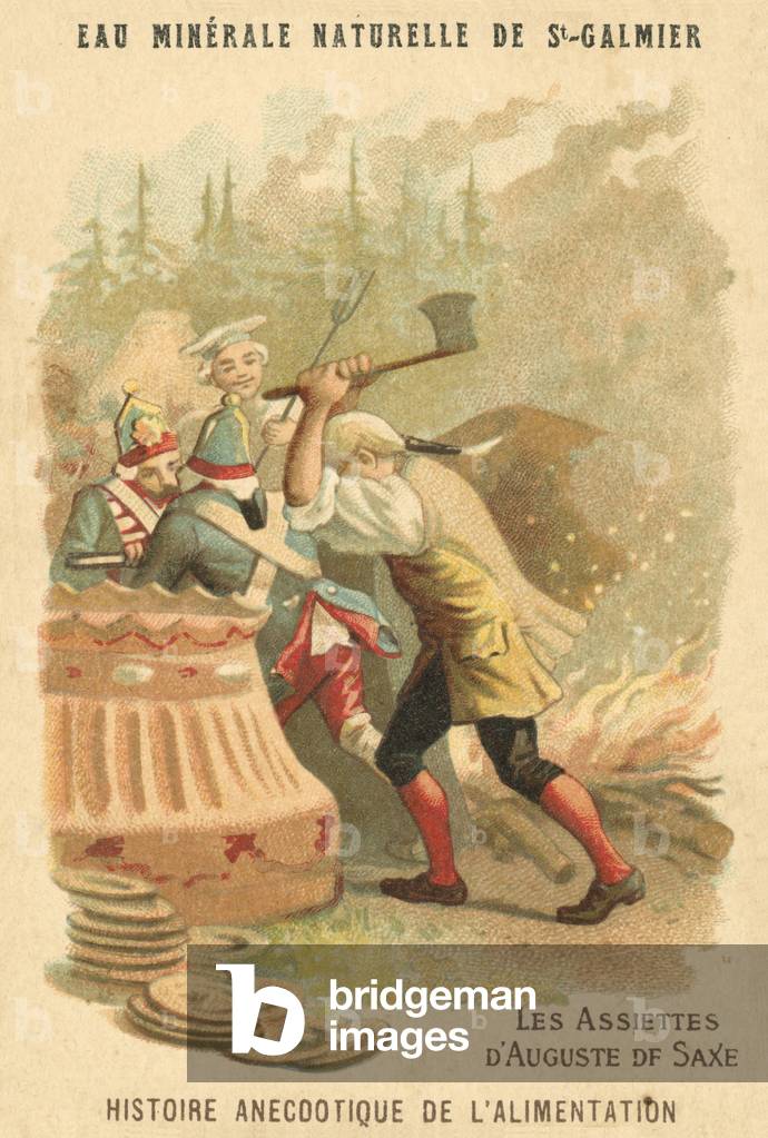 Le piastre di agosto di Sassonia (chromolito)