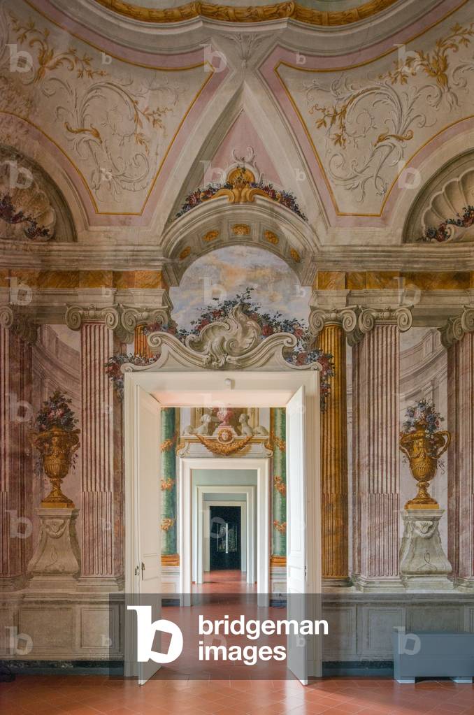 Image of Photography depicting Baroque - Architecture : Halls decorated with frescoes - Villa Campolieto 1755
