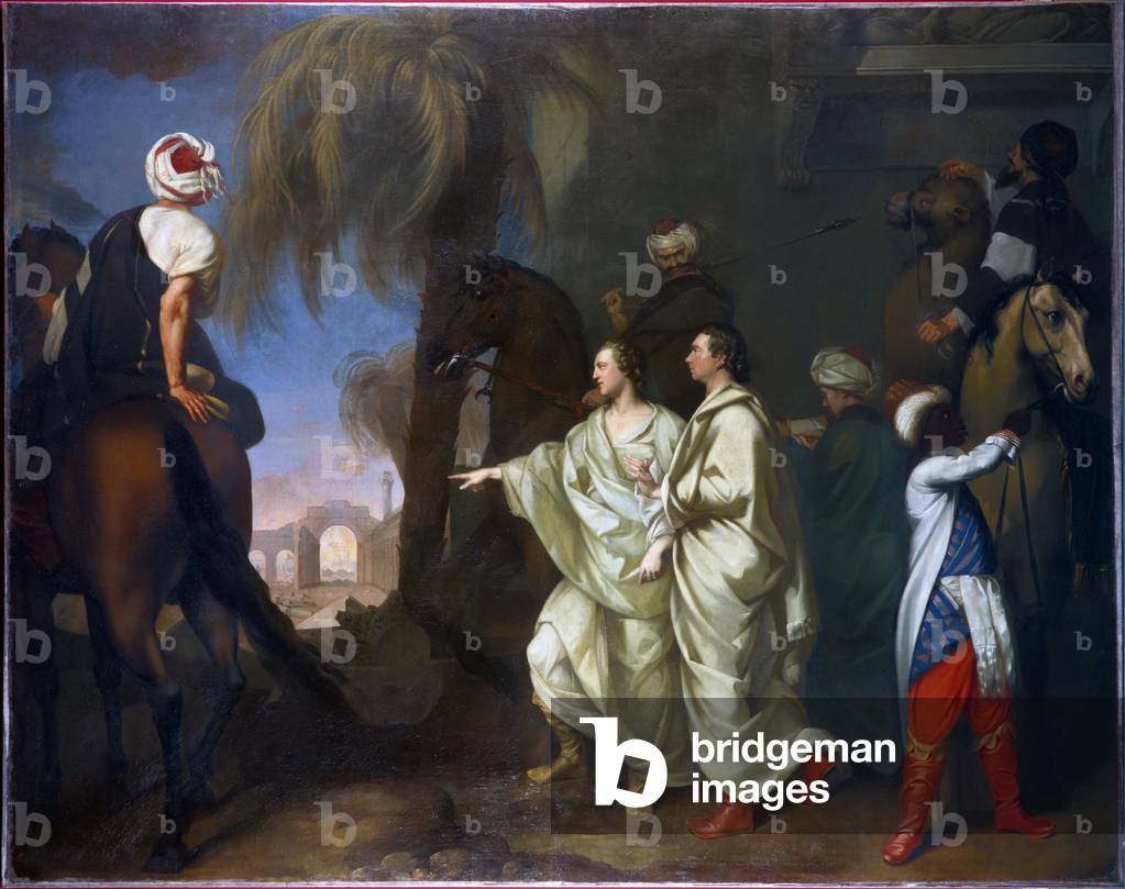 James Dawkins and Robert Wood Discovering the Ruins of Palmyra