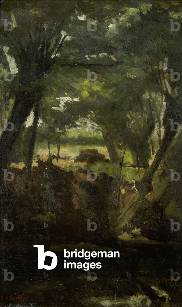 Immagine di Dipinto "Vista nel bosco" 1880 di Georg-Hendrik Breitner