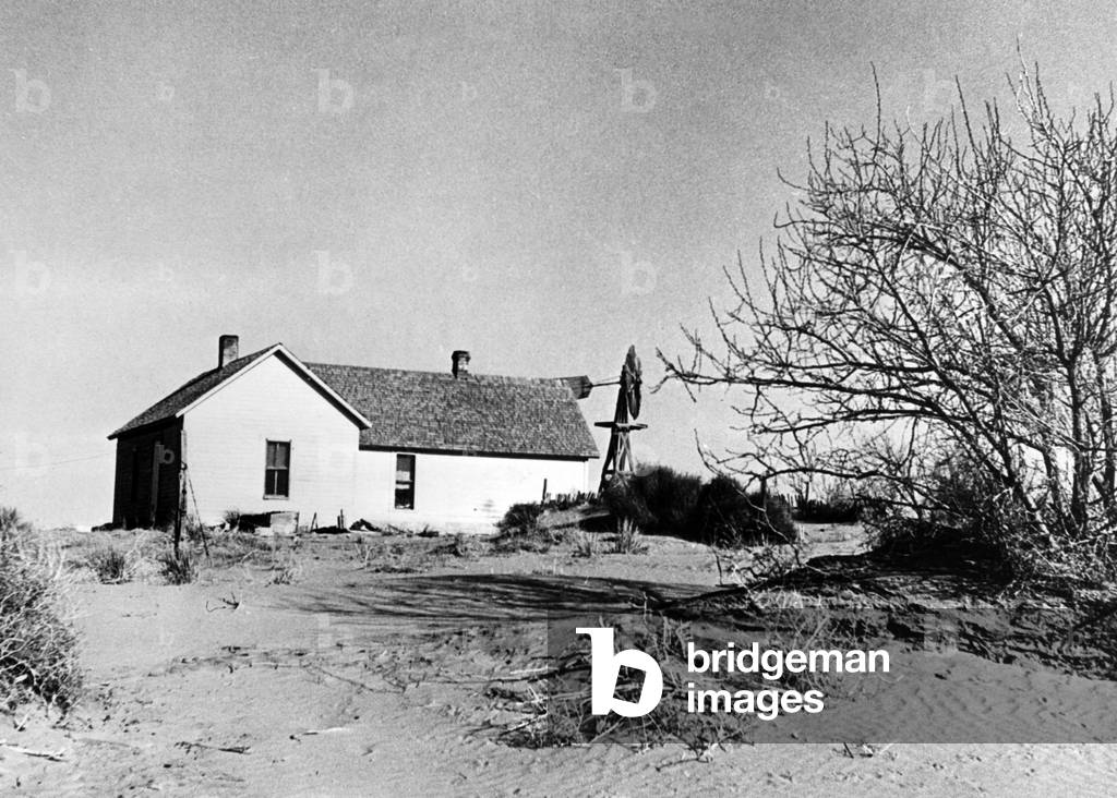 Global economic crisis: Farmer misery in the USA, 1936 (b/w photo)