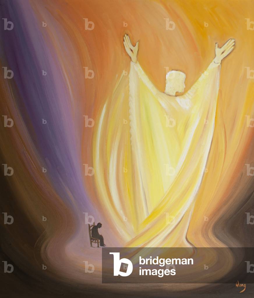 Immagine di Dipinto "Anche nella nostra debolezza la piccola preghiera che offriamo con Cristo è gloriosa e po