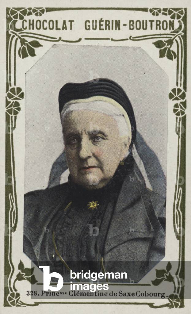 Immagine di Stampa "Princesse Clementine de Saxe Cobourg (foto a colori)" 1801 di French School