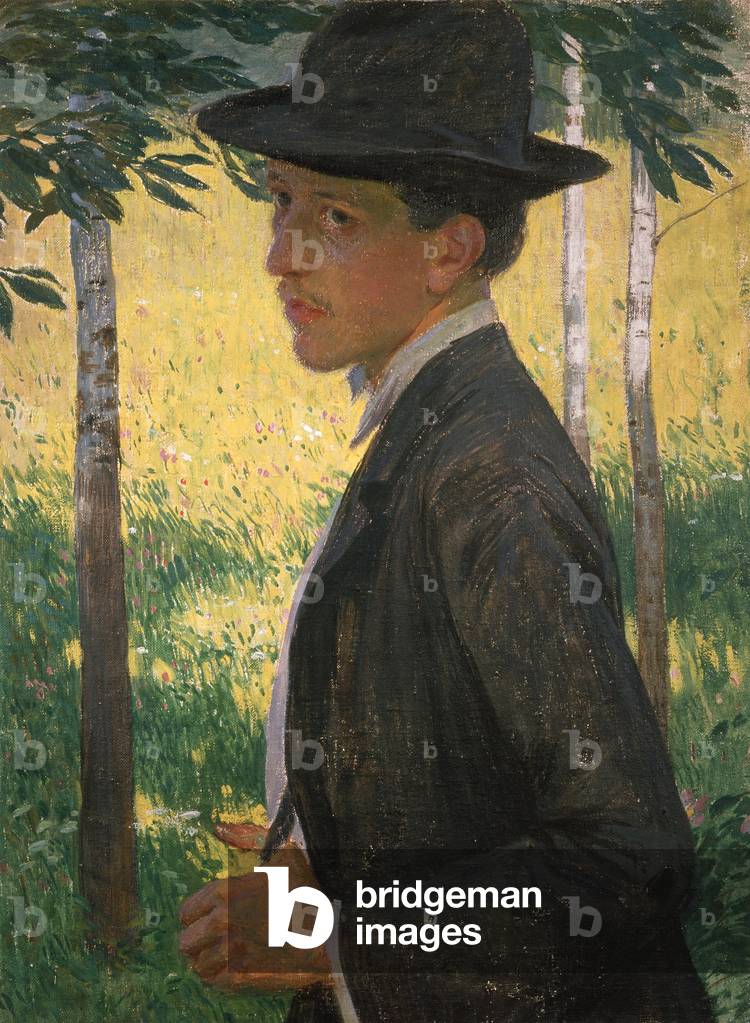 Bild von Gemälde "Selbstporträt" 1905 von Rudolf Vejrych