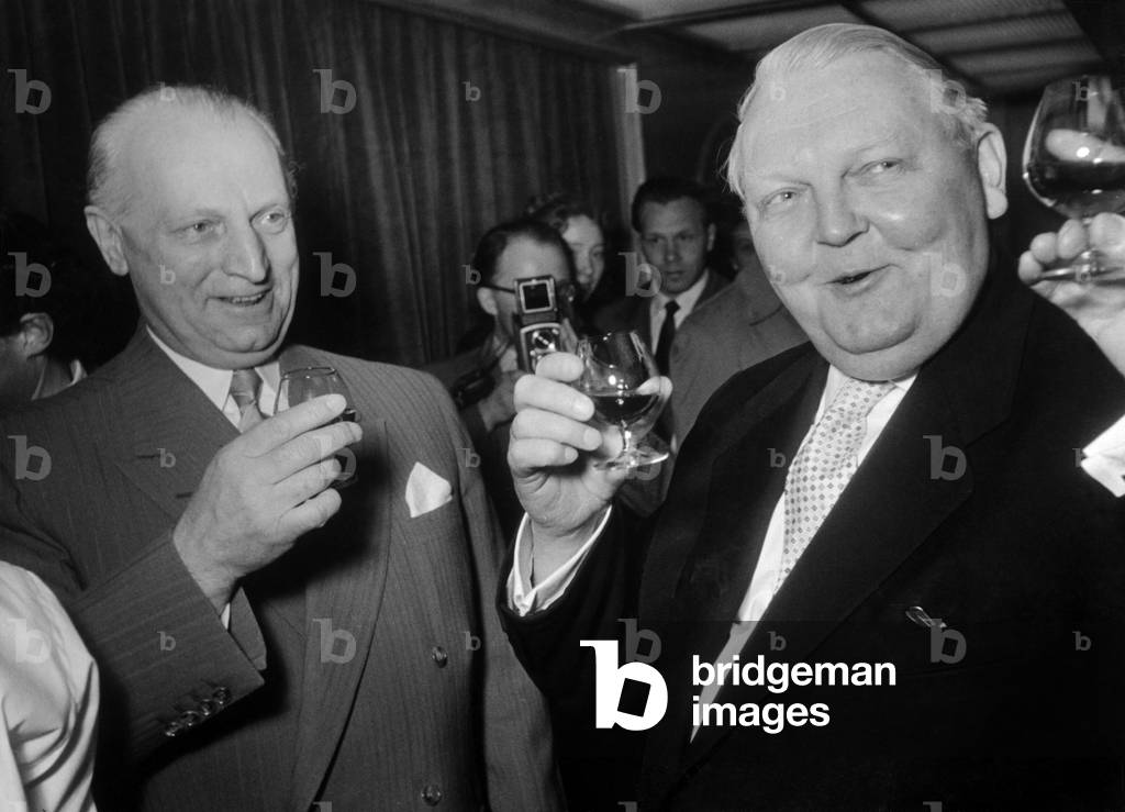 "Germania - Il ministro dell'Economia Ludwig Erhard" 1956