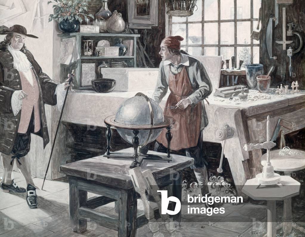 Immagine di Dipinto "Una falegnameria inglese (pittura)" di Forrest C Crooks
