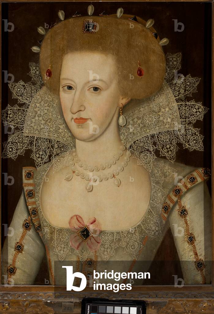 Anna von Dänemark, Königin von James I & VI (1574-1619), 1561-1635 (Öl auf Holz)