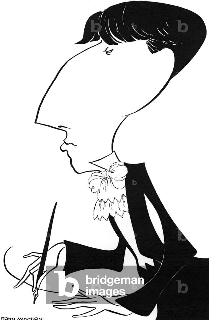 Aubrey Beardsley, Karikatur, 20. Jahrhundert (Zeichnung)