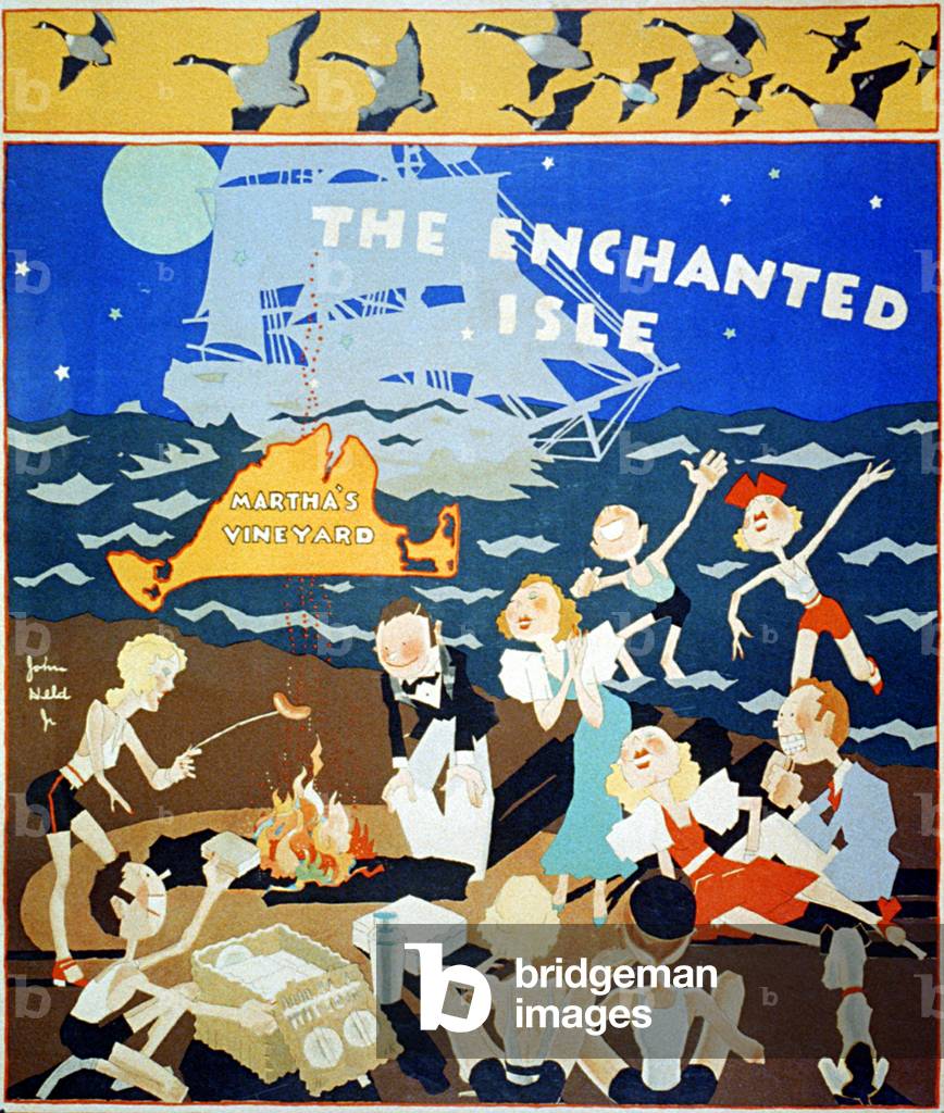 Werbeplakat für die Insel Martha's Vineyard in Massachusetts (Plakat)