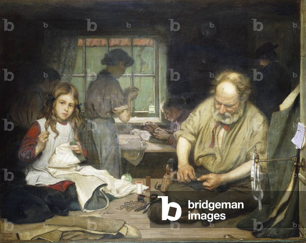 Stitch Stitch, Die Heimat eines London Schneider, (öl auf leinwand)