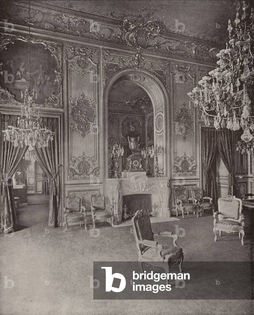 Bild von Fotografie "Paris: Salon des Präsidenten der Abgeordnetenkammer (s/w Foto)" von French Photographer