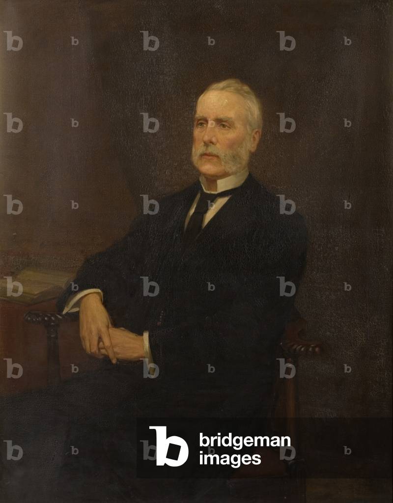 Immagine di Dipinto "Ritratto di Giovanni Sala (olio su tela)" di John Hodgson Campbell, b/w