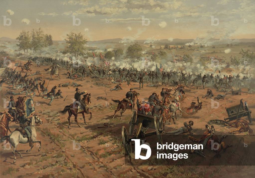 US Civil War. Battle of Gettysburg, Pickett's Charge, July 3, 1863. US
