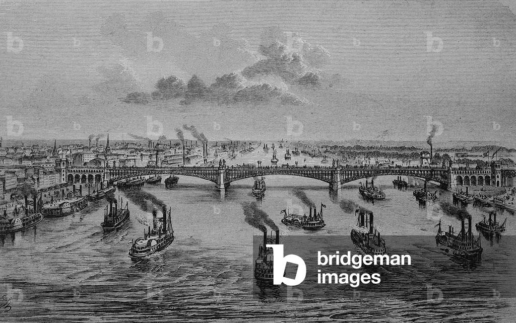 view of St. Louis in the State of Missouri, b/w