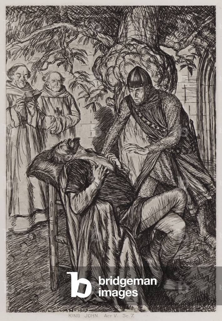 la vita e la morte di re Giovanni, atto V, Sc 7 (lito)