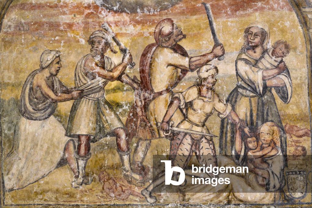 Image of Painting depicting Fresco in the Church of Santa Maria della Palomba by Italian Artist