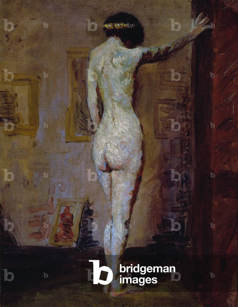 nudo modello olio su tela