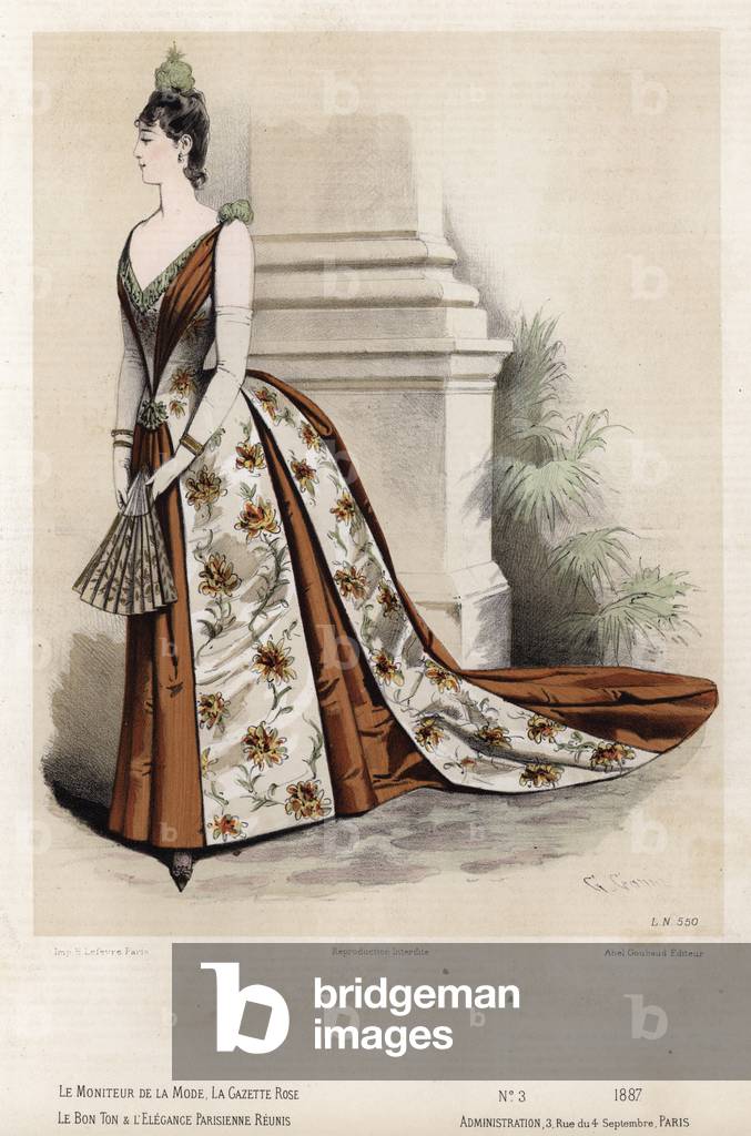 Bild von Gravur "Französische Modetafel" 1801 von French School