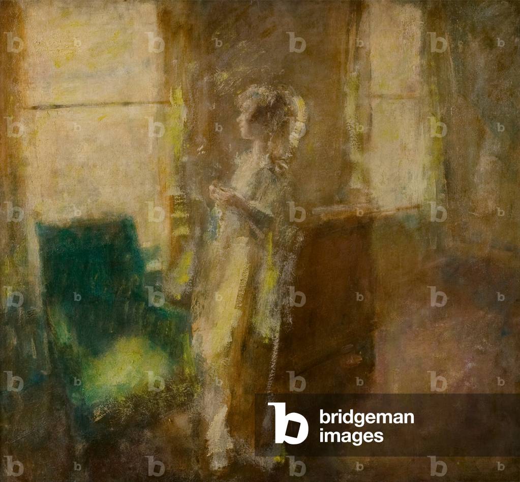 Immagine di Stampa "La moglie dell'artista in un interno" 1912 di Ambrose McEvoy
