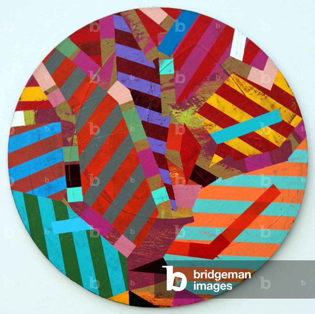 Twixt Heaven & Earth II-A (acrilico su tavola circolare)