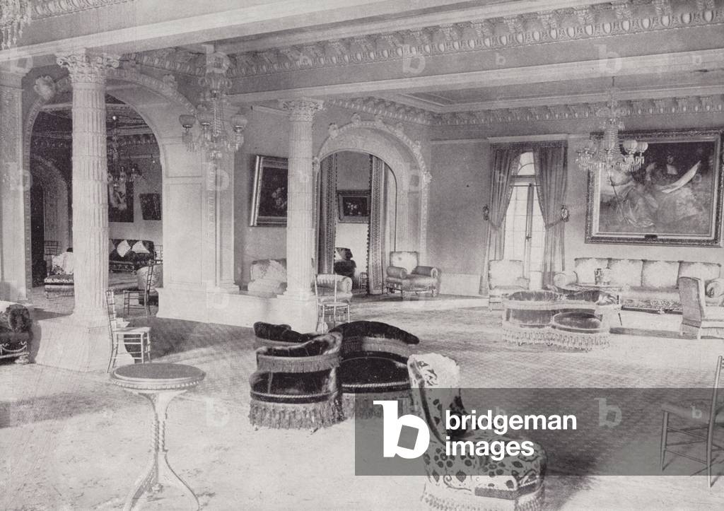 Grand Parlor, Ponce de Leon Hotel, Florida (foto in b/n)
