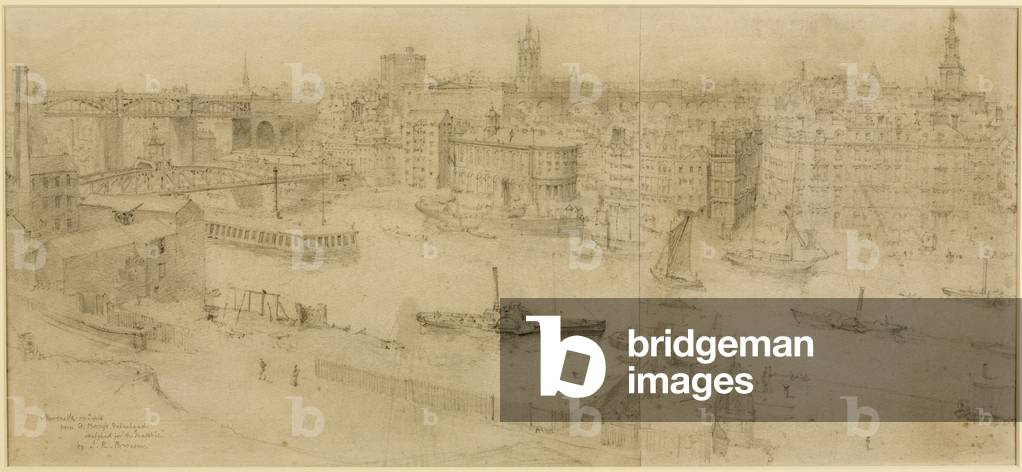 "Newcastle upon Tyne" di J.R. Brown, b/w