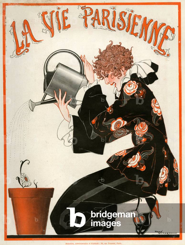 Bild von Druck "La vie Parisienne" 1921 von Rene Vincent