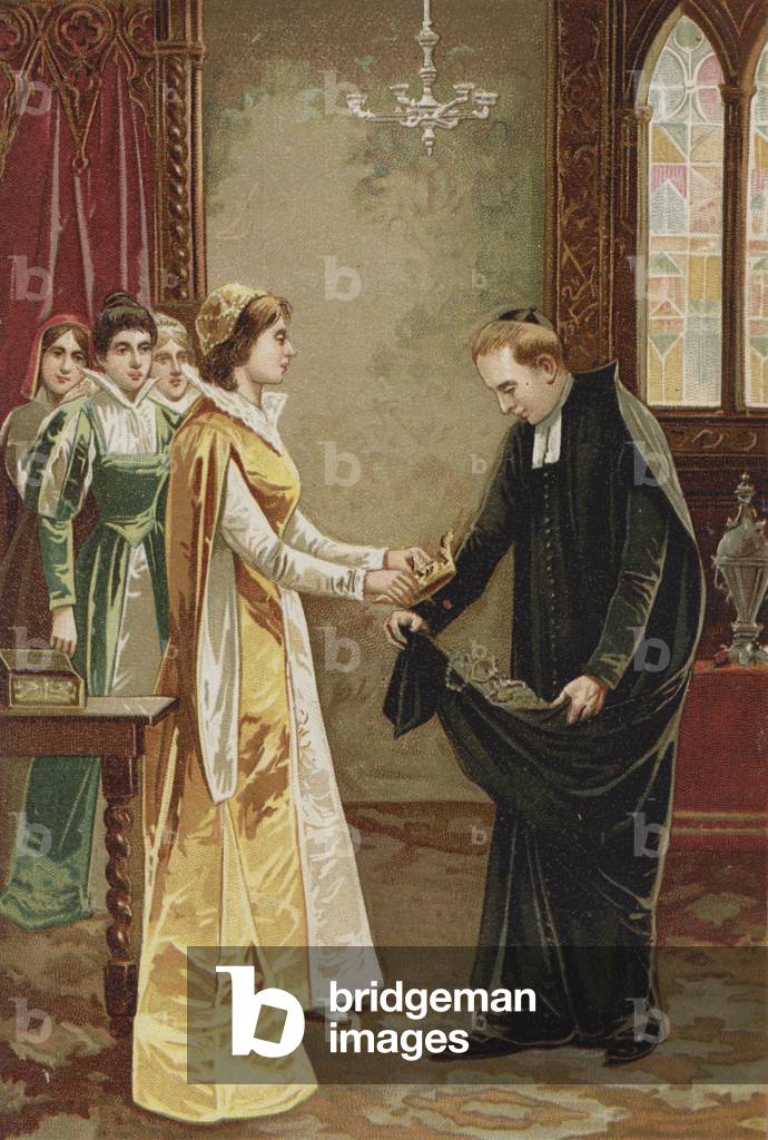 Episodio nella vita di Saint Vincent De Paul (chromolito)