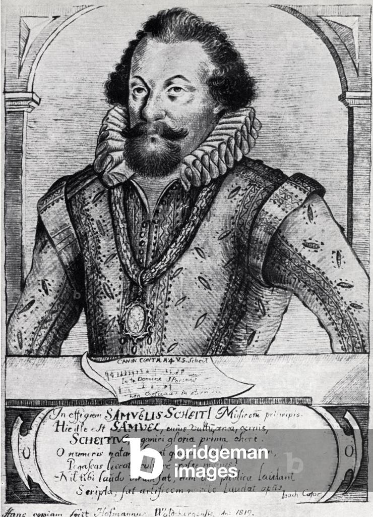 "Samuel Scheidt - ritratto", b/w