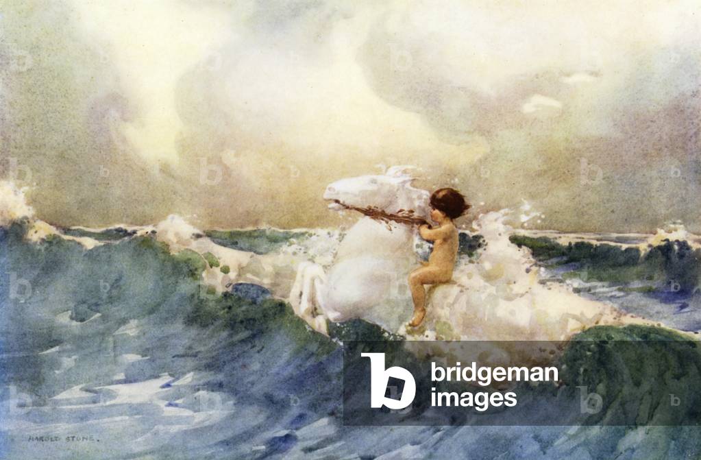 The Wave Child (colour litho)