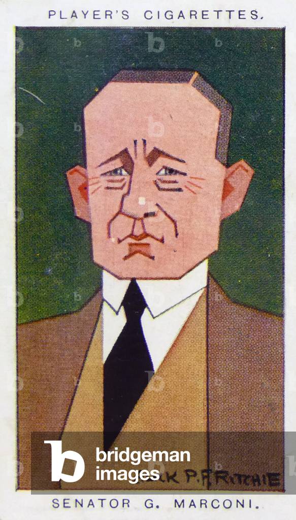 Bild von Druck "Guglielmo Marconi" 1900 von Alick Penrose Forbes Ritchie