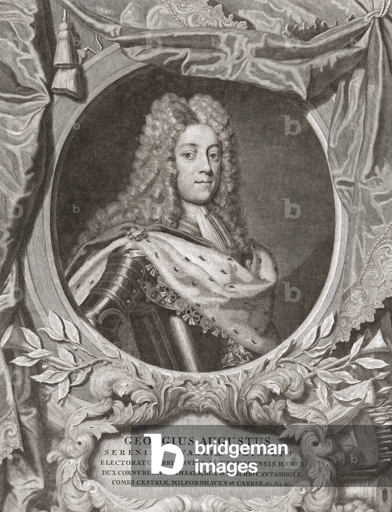 Roi Georges II d'Angleterre par Georg Wilhelm Lafontaine