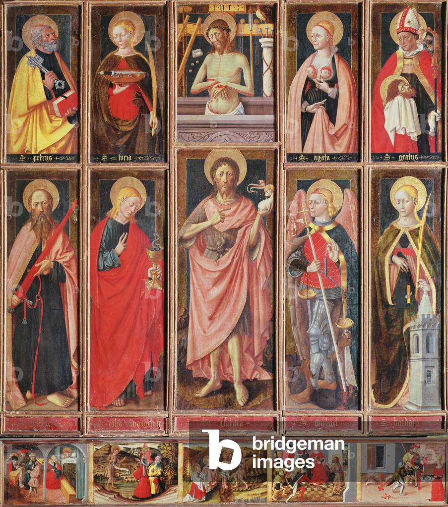 Immagine di Dipinto "Pala d'altare di San Giovanni Battista (tempera su tavola)" di Jacques Durandi