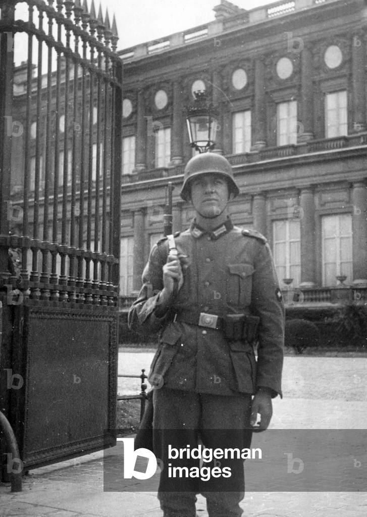Entrance gate of the French National Assembly in Paris, 1940