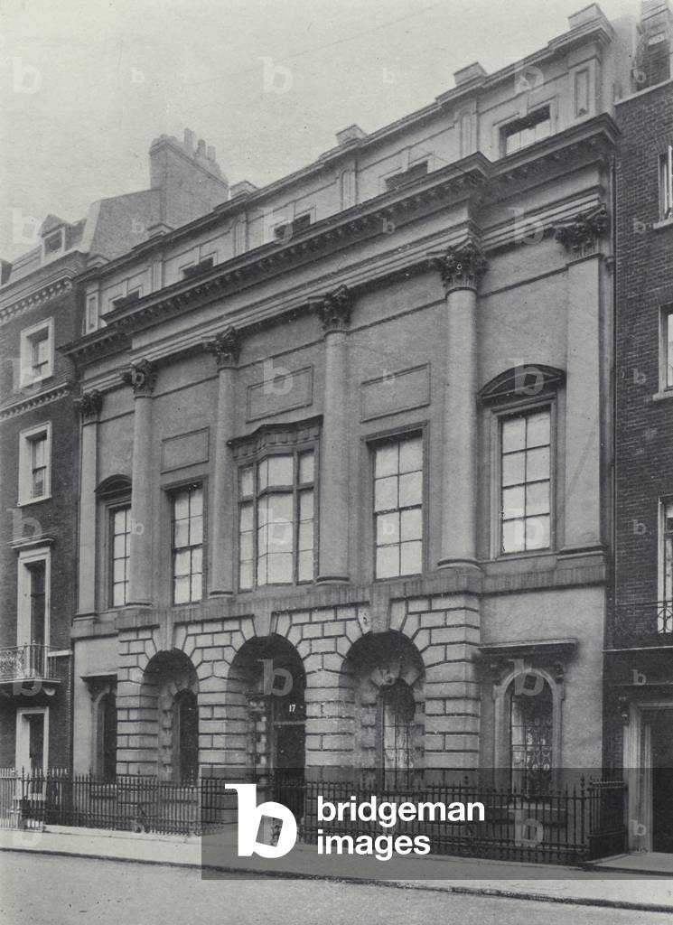 Image of London, No 17 Bruton Street, Berkeley Square, 1742 (b/w photo